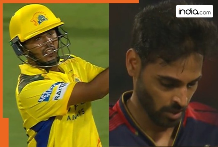 WATCH: 17-year-old star Ayush Mhatre follows Shepherd’s carnage, smashes Bhuvneshwar Kumar for 26 in a jaw-dropping over